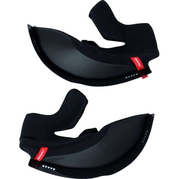6D ATS-1R Cheek Pads for Sizes LG-2XL Black 30mm
