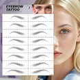thumbnail image 1 of 6D Hyper-Realistic Temporary Tint Stickers - Waterproof, Angled Design, Practice Sheets(6PCS), 1 of 19