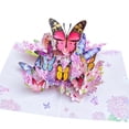 thumbnail image 1 of 3D Pop Up Butterfly Greeting Card, Handmade Floral Butterfly Pop-Up Card for Wife, Husband, Girlfriend, Mom, Dad, Mother, Father (Birthday Card, Get Well, Thank You, Anniversary), 1 of 3