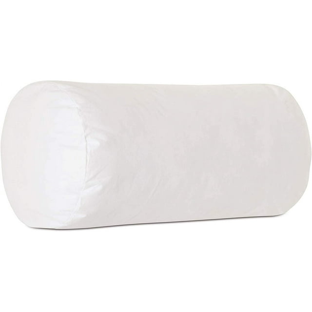 6Dx17 Luxury Hypoallergenic 50/50 Fluffy Mix Round Bolster Pillow