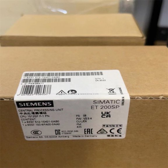 6ES7512-1SK01-0AB0/6ES7 512-1SK01-0AB0 ET 200SP CPU1512SP New
