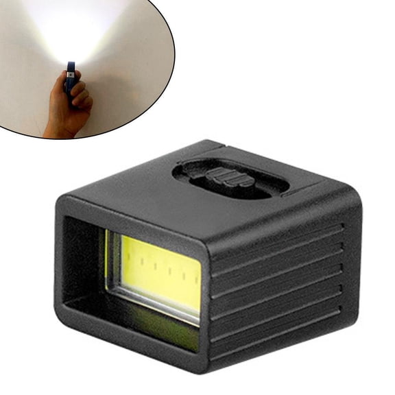 6F22 Battery COB Outdoor Lighting Work 9V Battery Flashlight 9V Mini LED Key Light Light (Battery Not Included)