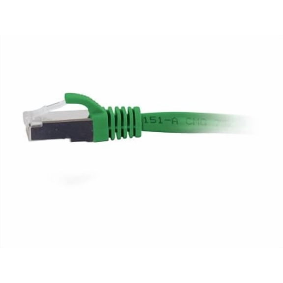 C2G 6ft (1.8m) Cat6a Snagless Shielded (STP) Ethernet Network Patch Cable, Green, RJ45, M/M