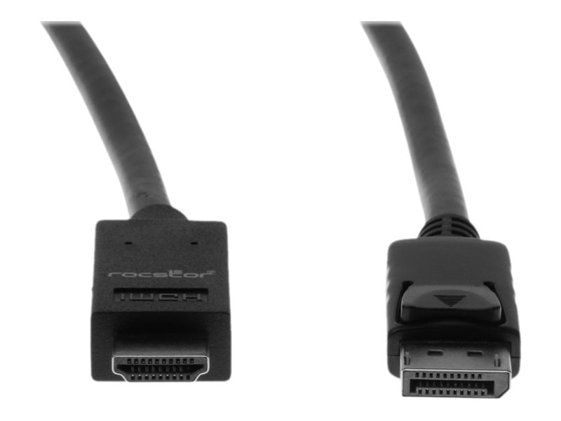 Rocstor Premium DisplayPort to HDMI Converter Cable - 6 ft - 4K - DisplayPort  (Y10C127B1)