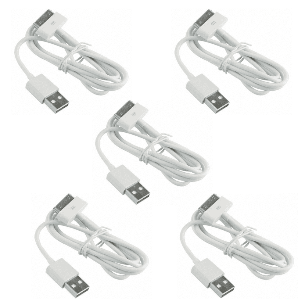 TH-SEE iPad Cable, 6ft White 30 Pin to USB Cable High Speed Sync Charging  Cord Cables for iPhone 4/4s, iPhone 3G/3GS, iPad 1/2/4, iPod