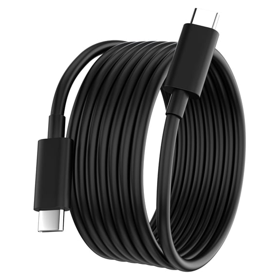 for 6FT 65W USB C to USB C Charging Cable for HP, Dell, MacBook, for Samsung, ThinkPad, Asus, Acer Laptops & Phones - Fast Type C Power Cord Replacement, Black