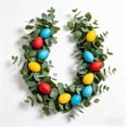 thumbnail image 1 of 6FT Artificial Eucalyptus Garland with Easter Eggs, Faux Greenery Vine for Easter, Spring & Home Decor, Indoor Outdoor Use, 1 of 11