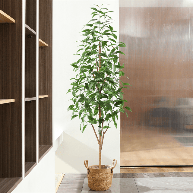 6FT Artificial Eucalyptus Plants with Realistic Leaves and Natural