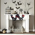 thumbnail image 1 of 6FT Artificial Maple Leaf Vine Garland - Halloween/Fall Decor for Indoor/Outdoor - Durable Plastic Autumn Leaves for Porch, Wreaths, Photo Backdrops (Multicolor), 1 of 6