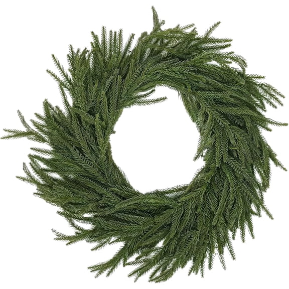 6FT Artificial Norfolk Pine Christmas Garland - Bendable Real Touch Artificial Greenery for DIY Christmas Door Wreaths, Fireplace Mantels & Winter Holiday Christmas Decor