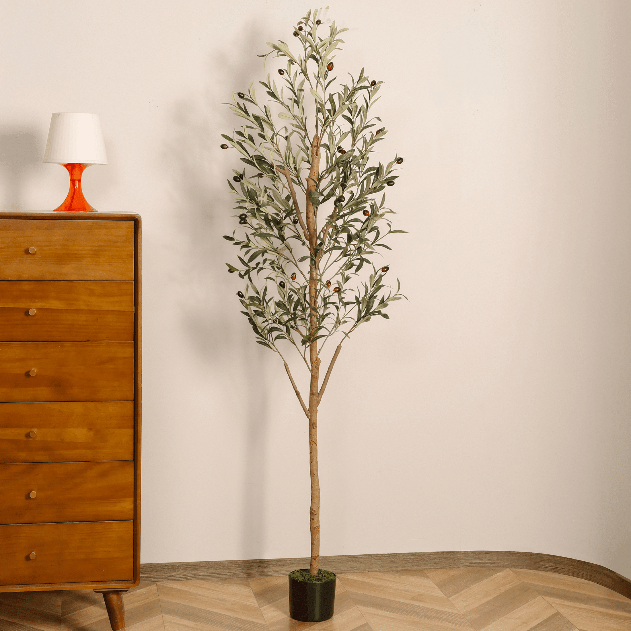 6FT Artificial Olive Tree Tall Faux Silk Plant for Home Office Decor ...