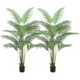 thumbnail image 1 of 6FT Artificial Palm Tree Set | 15 Trunks & Adjustable Branches for Stylish Indoor Decor, 1 of 7