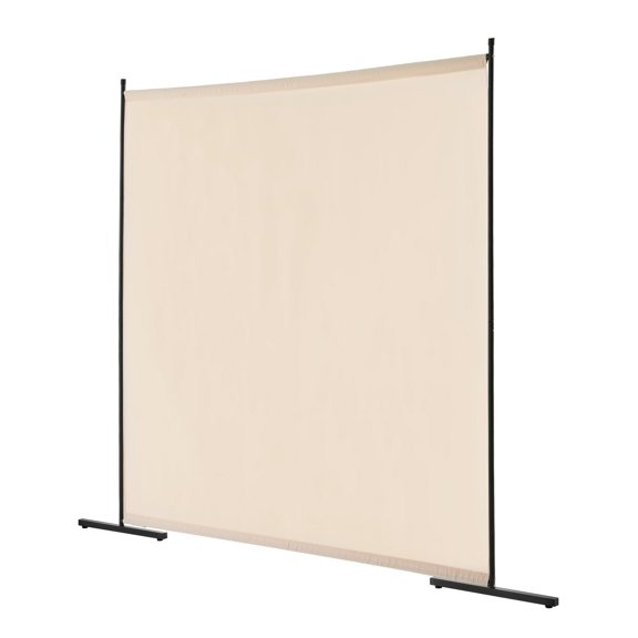 6FT Beige Freestanding Room Divider Privacy Screen Panel for Office Bedroom Indoor Partition