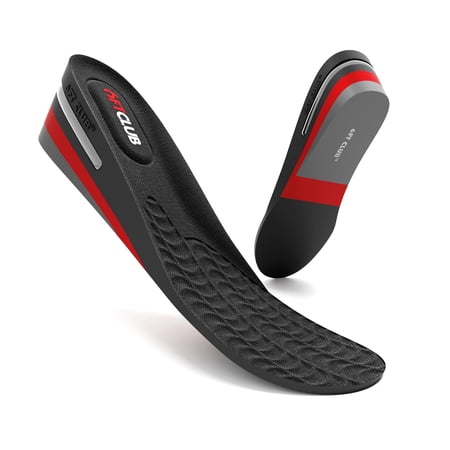 6FT CLUB Men's Adjustable Height Increase Insoles 2.35 in Taller Shoe Lifts