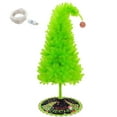 thumbnail image 1 of WETRBWEH 6FT Christmas Tree, Whimsical Artificial Christmas Trees, Top Curved Lime Green Xmas Tree with Tree Skirt for Christmas Decorations, 1 of 8