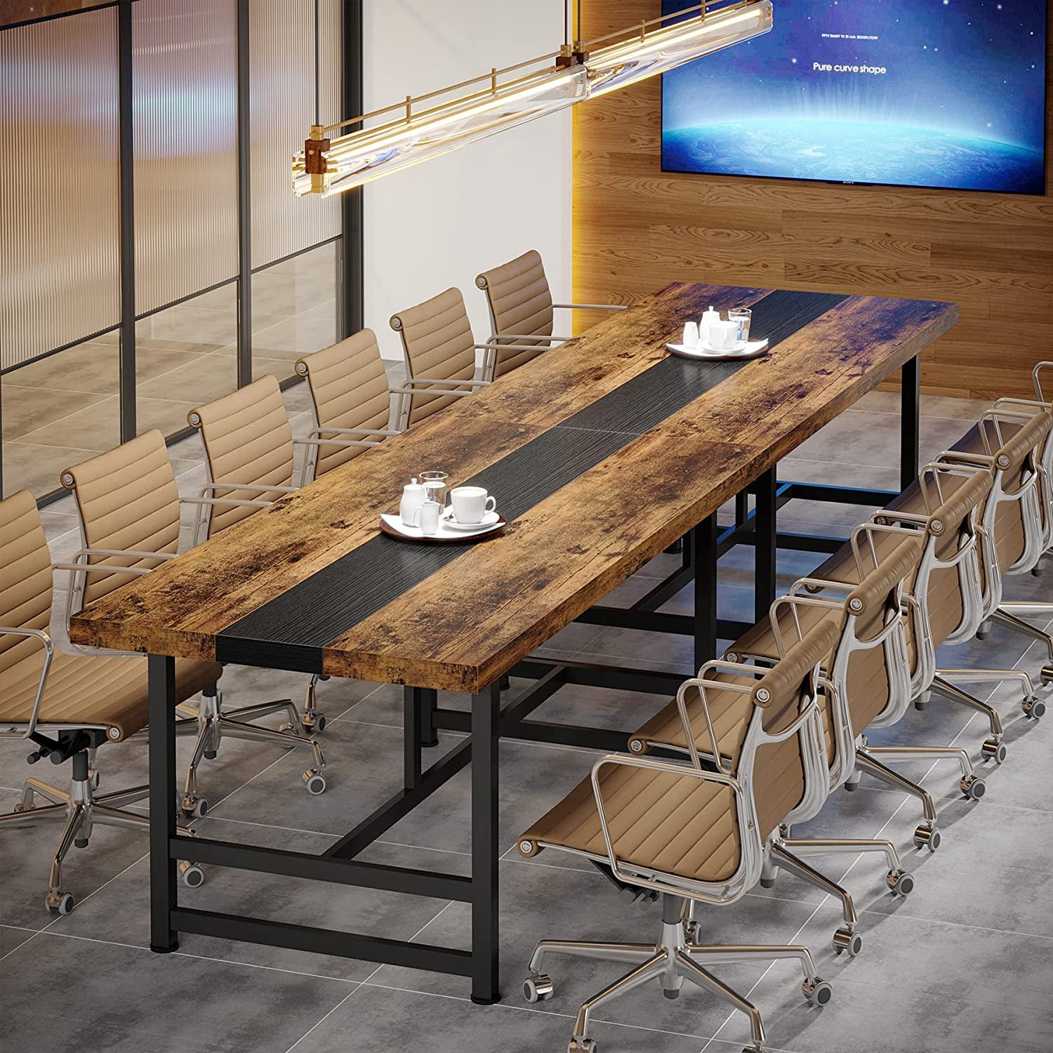 6FT Conference Table, Rectangular Meeting Table, 70.86L * 31.49 W ...