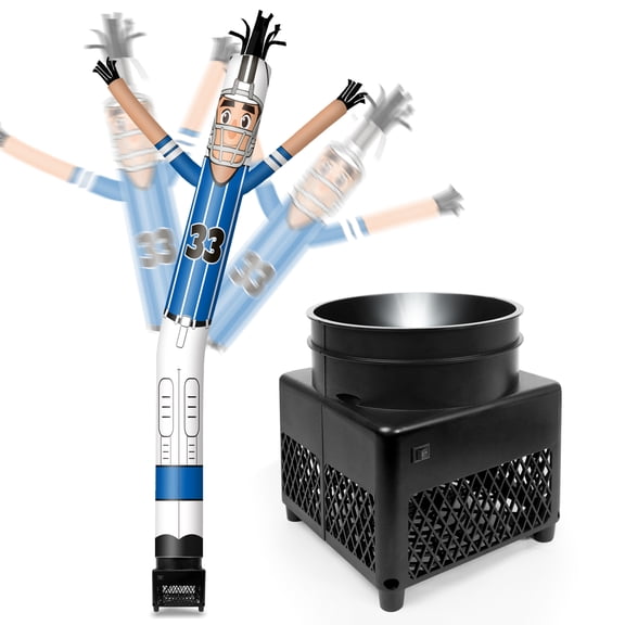 6FT Football Players Inflatable Tube Man with Blower (5.5'' Diameter) and Built-in LED - Wacky Waving Dancing Guy for Business Advertising Promotion