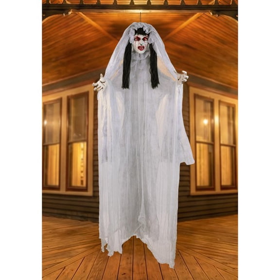 6FT Ghostly Gloria the Hanging Bride Animated Decoration | Animatronics