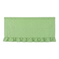 thumbnail image 1 of 6FT Green Gingham Ruffled Table Skirt, Woven Fabric Farmhouse Table Cover for Spring Decor, Easter Party, Garden Picnic, Dessert Table, 30 x 72 Inch, 1 of 7