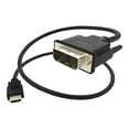 thumbnail image 1 of Unirise HDMI Male to DVI-D 12+1 M-M Cable - 6 ft - Black, 1 of 3