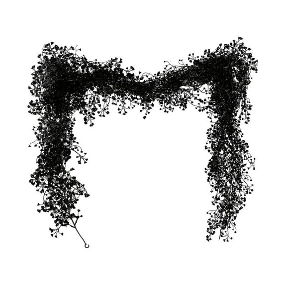 6FT Halloween Decoration Artificial Leaf Garland - Halloween & Fall Rattan Vine Decor for Mantel, Stairs & Party Decoration