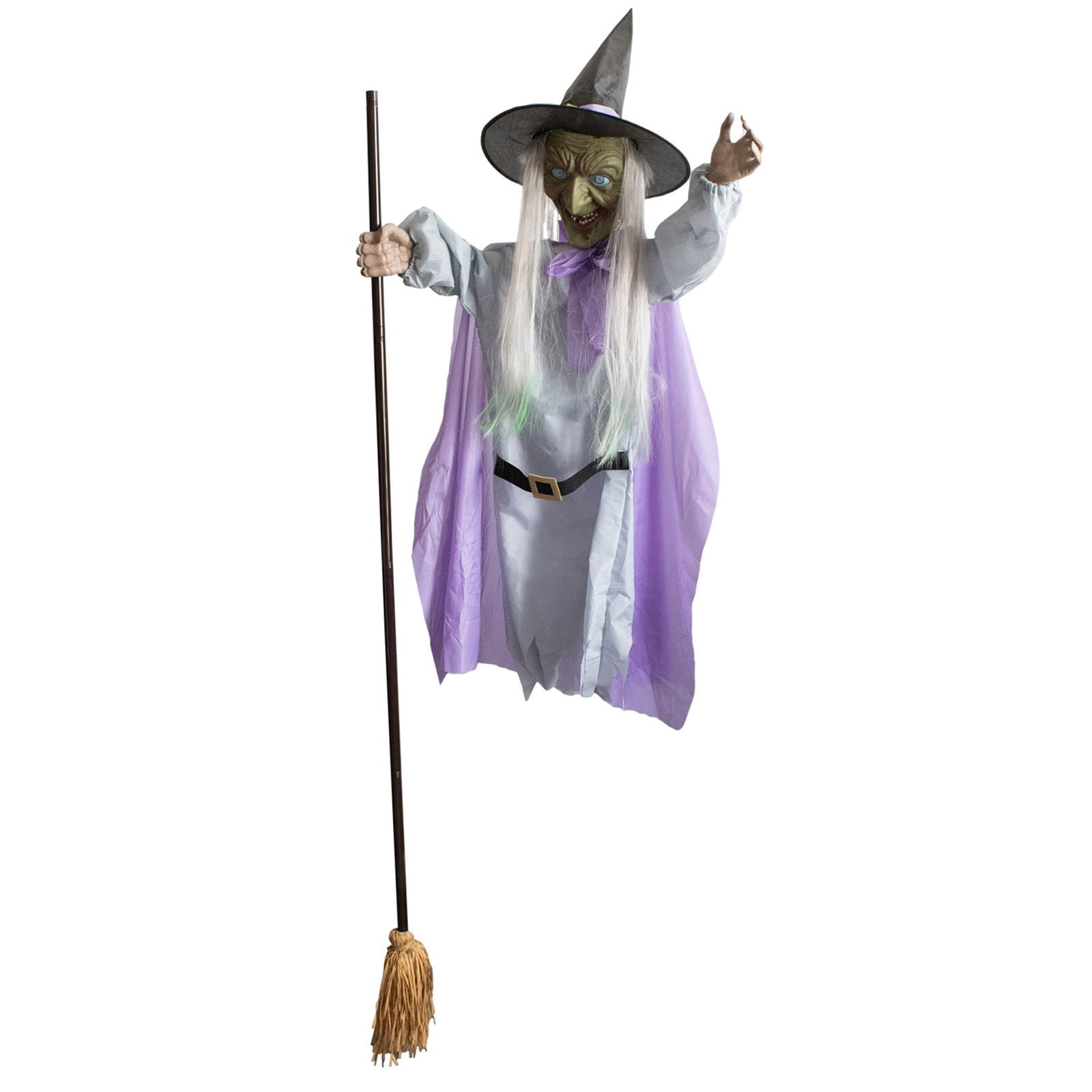 Animated buy Standing Witch Halloween Animatronic 6ft