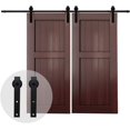 thumbnail image 2 of 6FT Heavy Duty Barn Door Kit - Fits 36" Doors, Holds 330lbs (Black, Easy Install) 2 of 9