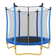 thumbnail image 1 of 65" Kids Trampoline, SEGMART Toddler Trampoline with Enclosure Safety Net, Outdoor Indoor Backyard Recreational Trampoline for Kids, Toddlers, Baby, Small Trampolines for kids, Birthday Gift, 1 of 10