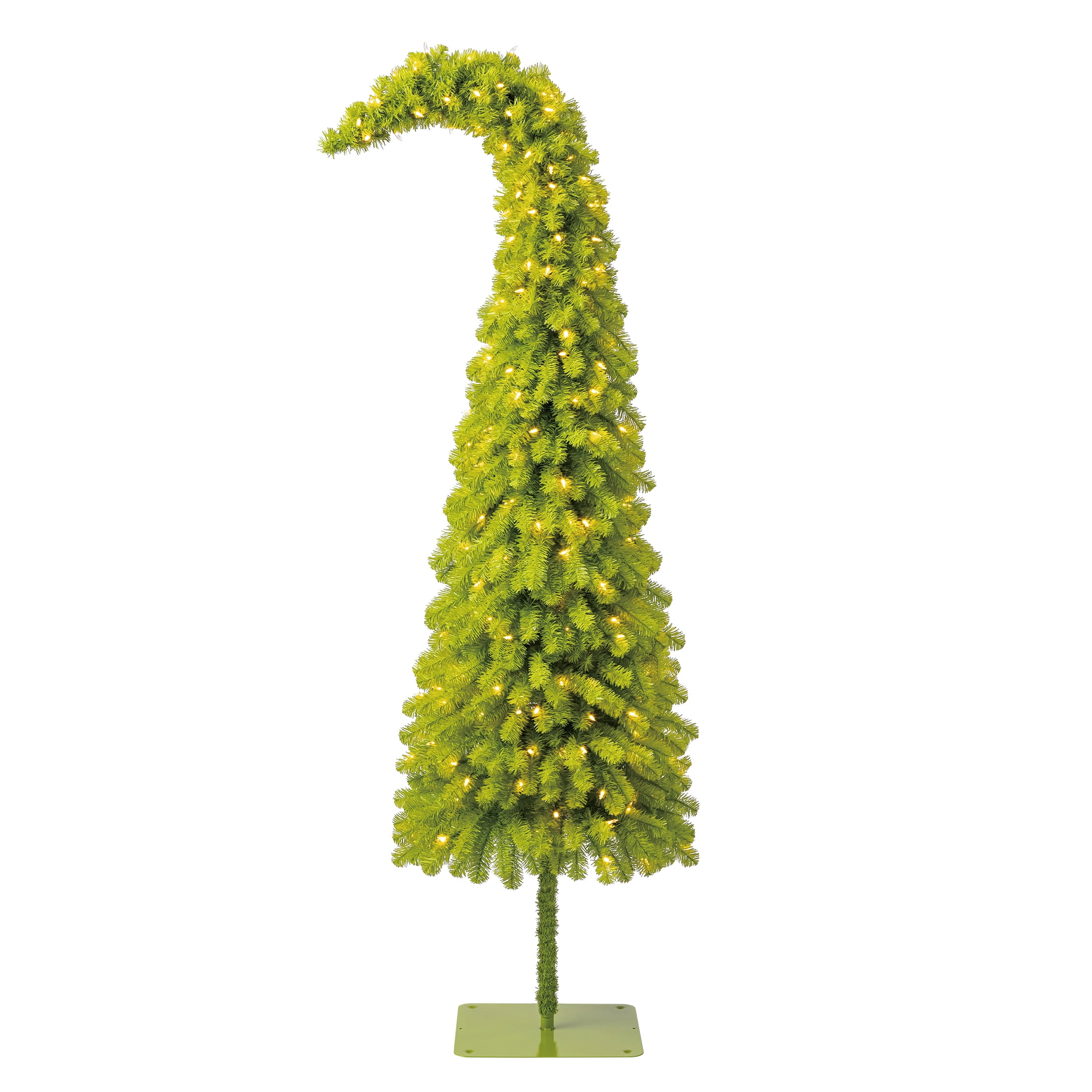 6’ Lawndale Spruce Prelit Green Artificial Christmas Tree with Warm White LED Lights, by Holiday Time