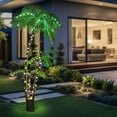 6FT Lighted Palm Trees Outdoor Christmas Tree for Decorations Decor LED