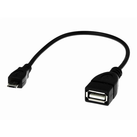 6FT MICRO USB TO USB ADAPTER M/F TYPEB MICRO USB TO TYPEA F BLK