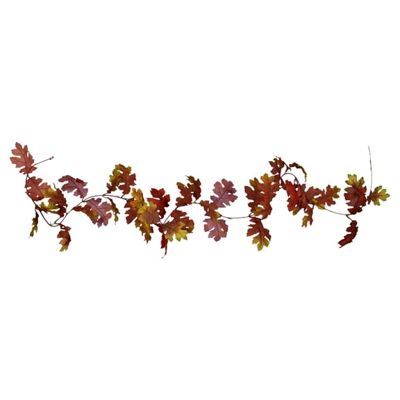 Oak Leaves Garland, Yellow and Orange, 6', Fall by Way To Celebrate