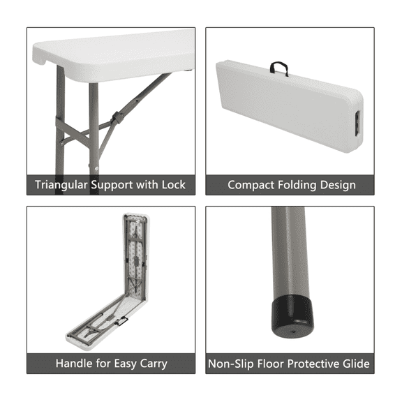 6FT Outdoor Patio Foldable