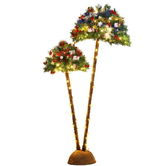 6FT Plug In Colorful Cone Tree Light Non Remote Control Decorative Lighting for Holidays Parties and Home Decor Multicolor LED Outdoor Indoor Christmas Tree Lamp