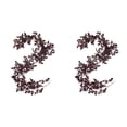 thumbnail image 1 of 6FT Plum Fall Garland, Artificial Autumn Leaf Flexible Vine Decor, Faux Cimicifuga Seeded Hanging Garland, Home Decoration for Mantel, Fireplace, Table, Thanksgiving Halloween Seasonal, 1 of 4