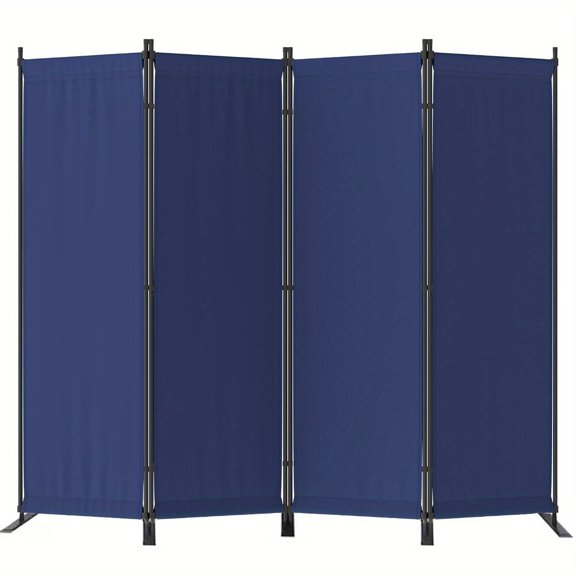 6FT Portable Room Dividers And Folding Privacy Screens, 88'' Wide Fabric Divider for Separating Spaces, 4-Panel Freestanding Wall Divider Screen for Dorms, Studios, And Offices.