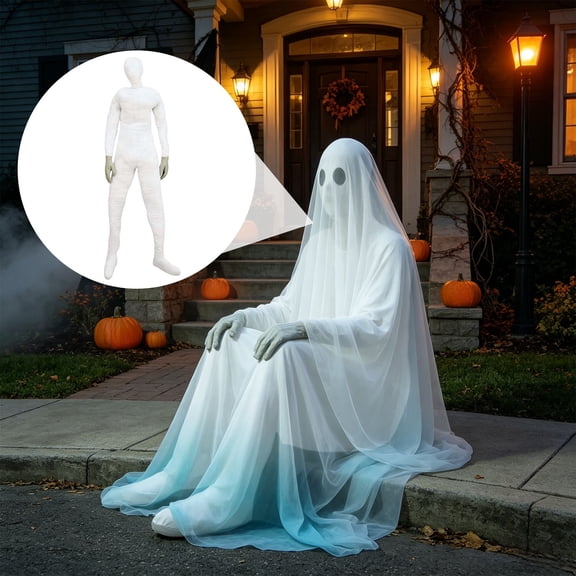 6FT Posable Dummy Mannequin Full Body Bendable Fabric Form Holiday Santa Halloween Decor Prop
