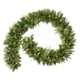 thumbnail image 1 of 6FT Pre-Lit Christmas Garland with Timer - Realistic Pine Cone & Cedar Artificial Greenery for Indoor/Outdoor Decor, 1 of 10