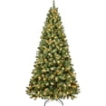 thumbnail image 1 of 6FT Prelit Christmas Tree Premium Artificial Christmas Tree with 300 Lights and 779 Branch Tips, 1 of 9