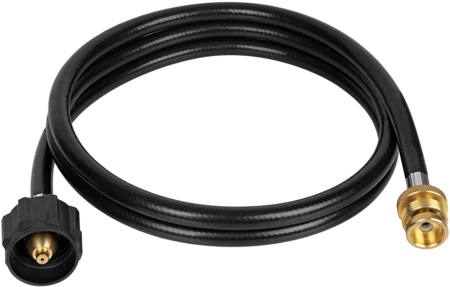6FT Propane Tank Adapter Hose, Propane Adapter 1lb to 20lb, Converts 1lb Appliances to 5-40lb Tanks, Fit for Coleman Camping Stove, Buddy Heater, Tabletop Gridde and More