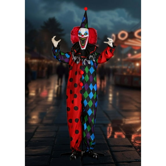 6FT Rictus the Evil Clown Animated Decoration - Scream Saver
