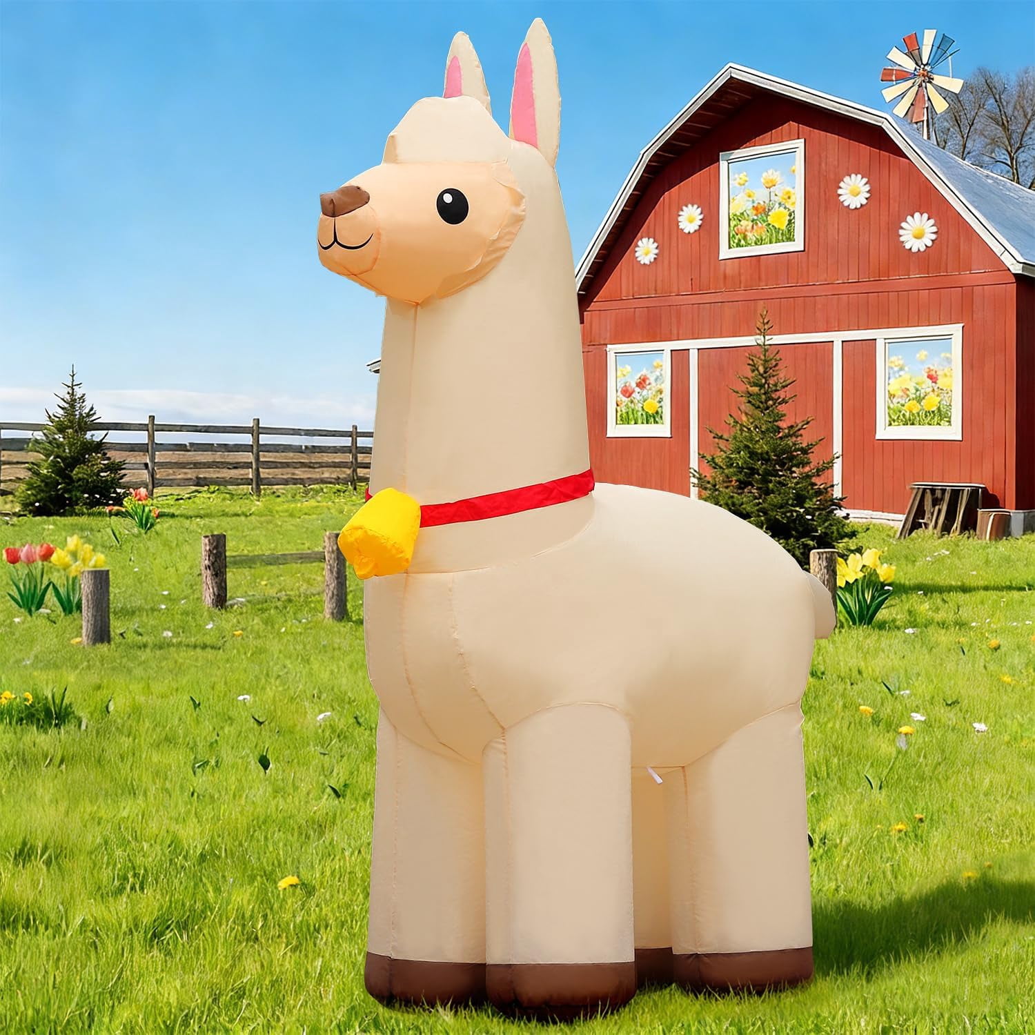 Rooster Inflatable Raft 6FT Rooster Inflatables Christmas Spring, Farm Ranch Blow up Animals ...