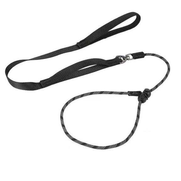 6FT Slip Lead Dog Leash with Double Padded Handles, Reflective Nylon No-Pull Training Lead, Anti-Tangle Dog Leash for Small Medium Large Dogs