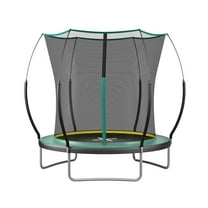 6FT Springfree Toddler Trampoline, SHINPT Outdoor Trampolinewith No-gap Design, Trampoline for Kids with 3 W-shape Legs, Recreational Trampoline with Net, Kids Indoor Bounce House for Best Gift