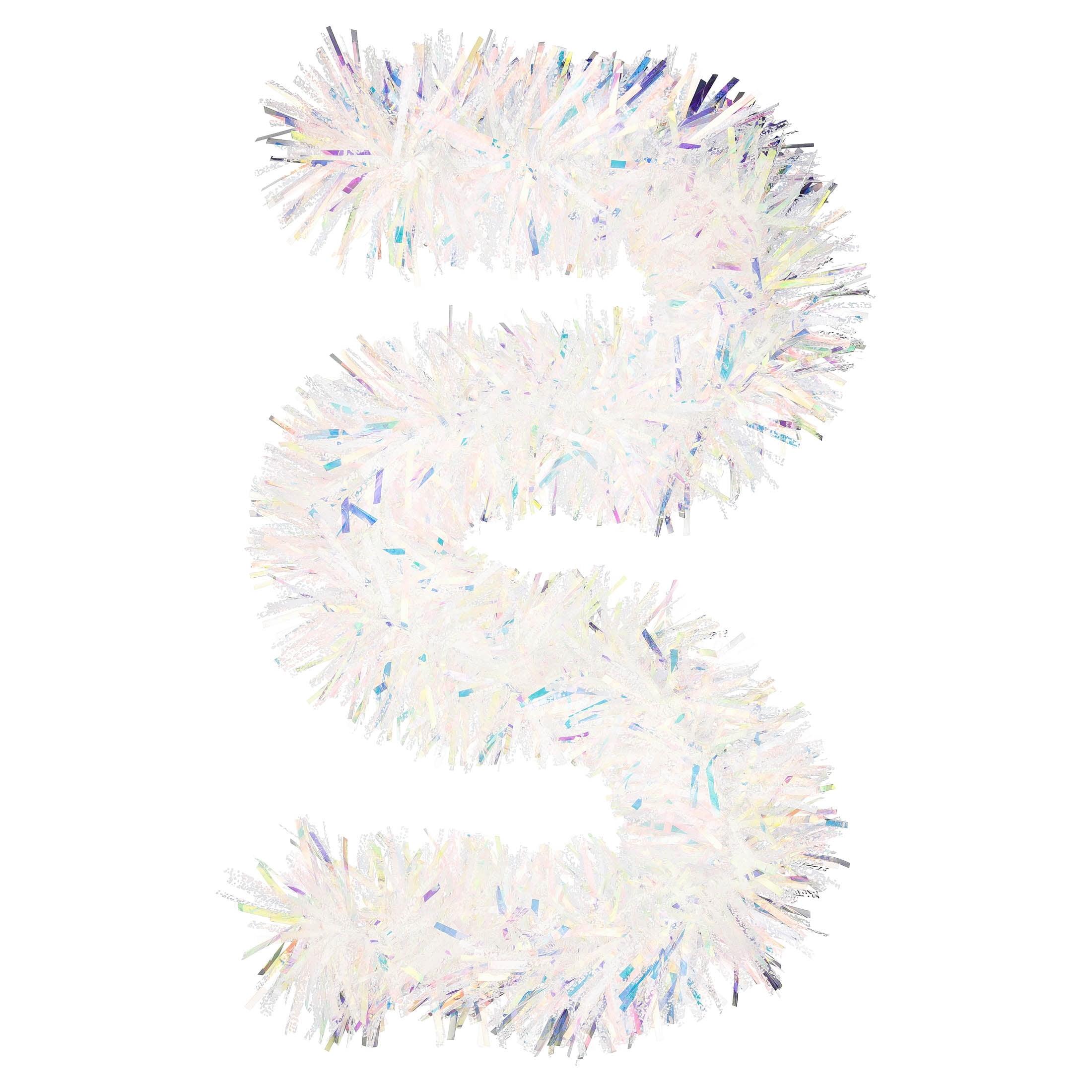 Chunky Tinsel Christmas Garland, Iridescent, 6', by Holiday Time