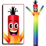 6FT Tall Inflatable Tube Man 9Diameter Wacky Wavy Dancing Guy for Outdoor Decoration Advertising Business Promotion - Rainbow Blower Not Included
