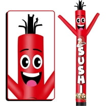 6FT Tall Inflatable Tube Man Sushi Wacky Wavy Dancing Guy (9''Diameter) for Outdoor Decoration Advertising Business Promotion - Food Theme (Blower Not Included)