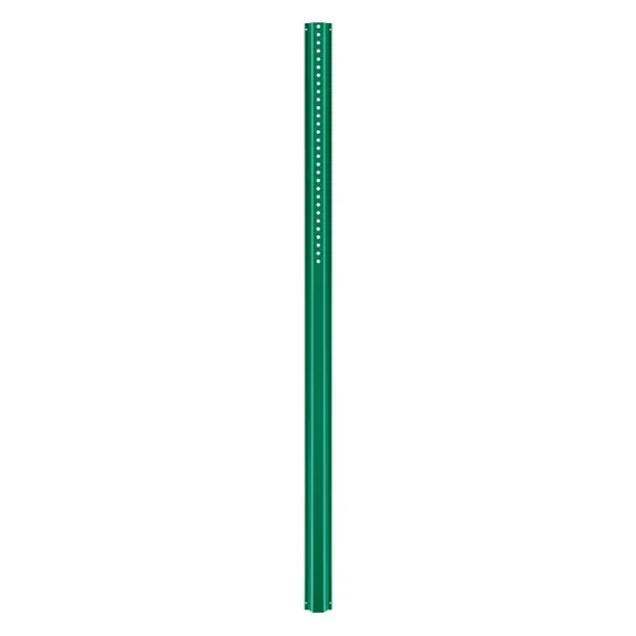 6FT U-Channel Sign Post, 4Pack Green Heavy Duty Steel Fixed Fence Post, Steel Fence U-Channel Sign for Garden, Courtyard, Farm or Traffic Intersection