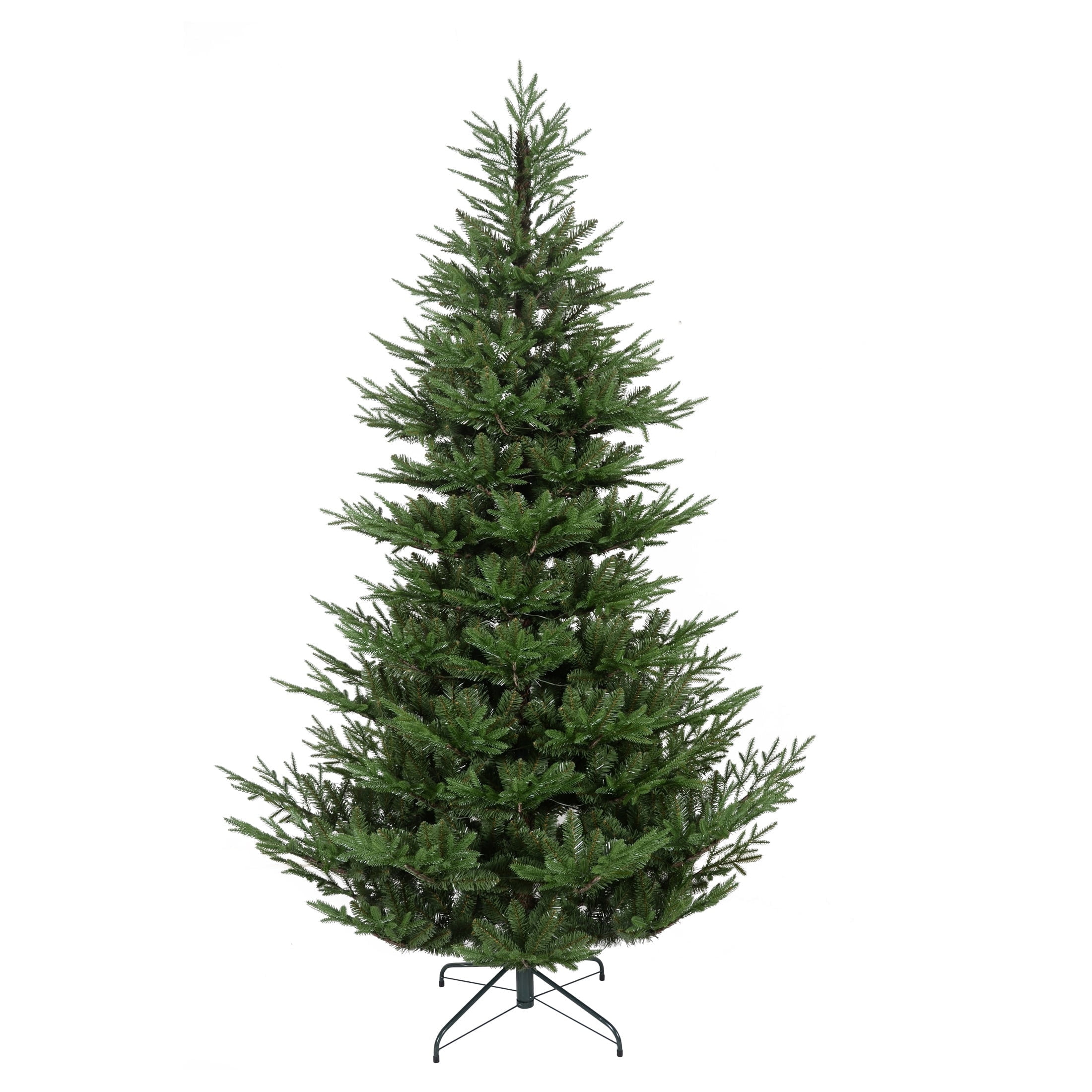 6FT Unlit Fir Artificial Christmas Tree w/2380 PE&PVC Mixed Branches ...