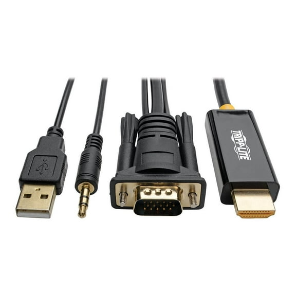 Tripp Lite VGA + Audio to HDMI Adapter Cable with USB Power 1920x1080@60 Hz 6 ft